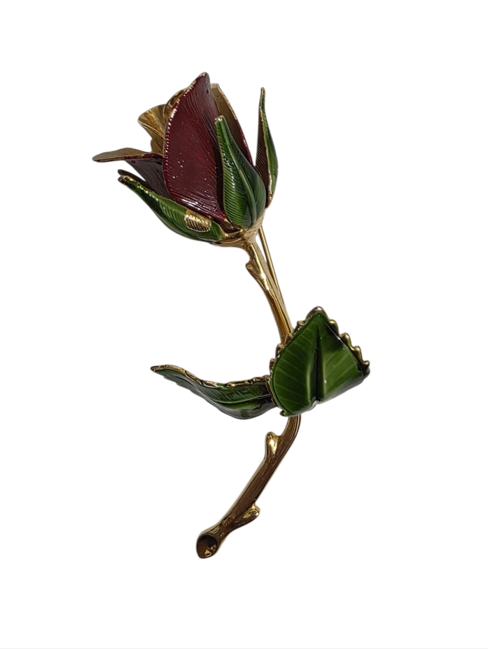 vintage Giovanni rose brooch pin